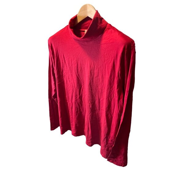 Chico's NWT Red Turtleneck Long Sleeve Pullover Knit Top Sz XL - Picture 3 of 9